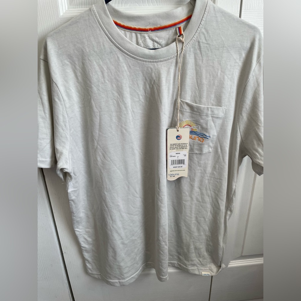 Mens LAGUNA  cream color shirt